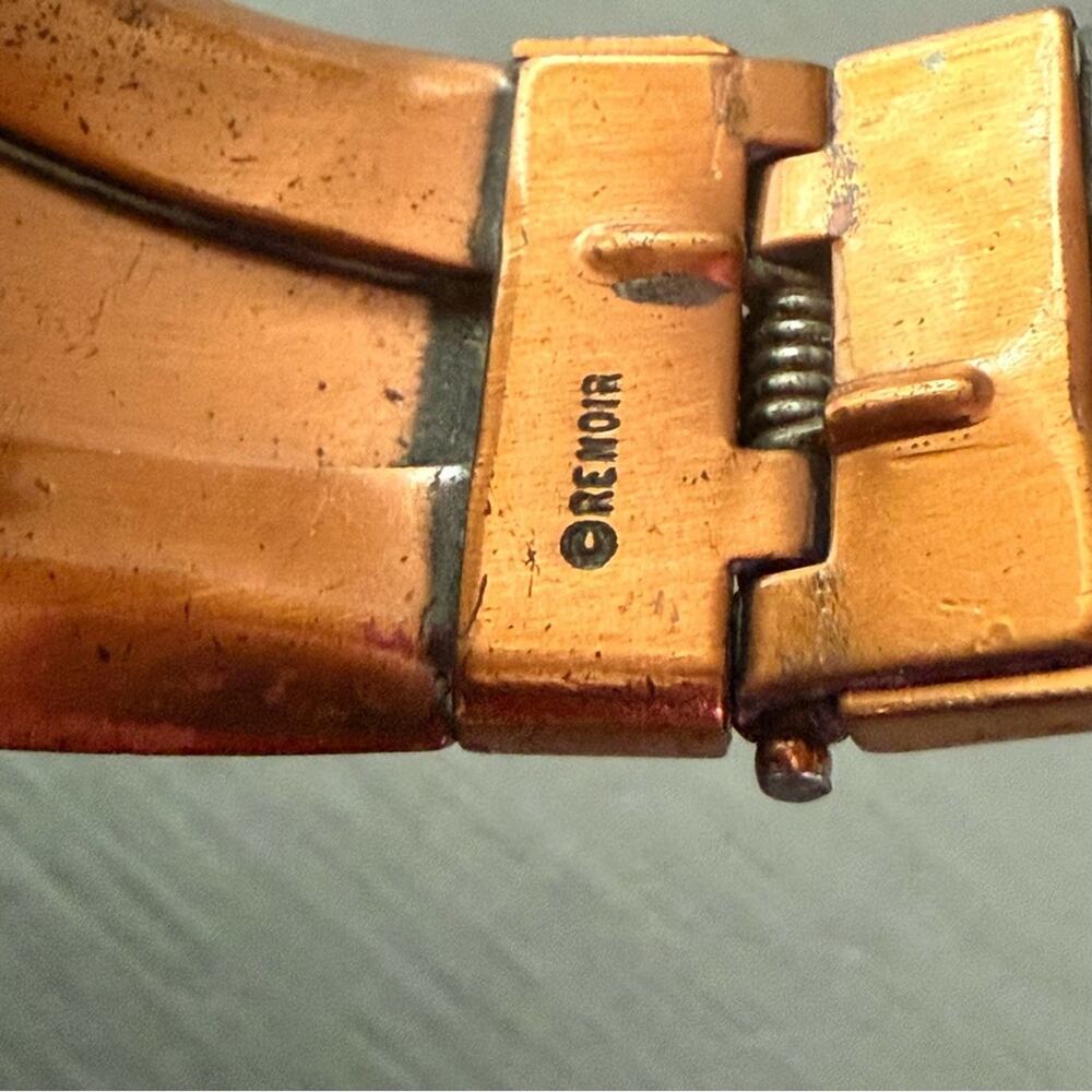 Renoir Copper Hinged Cuff Bracelet - Picture 4 of 15